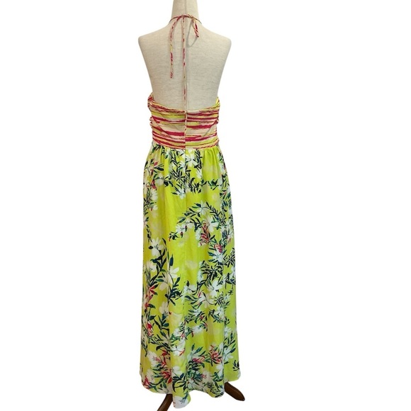One33 Social Floral Halter Maxi Dress Size 6 - Picture 6 of 16